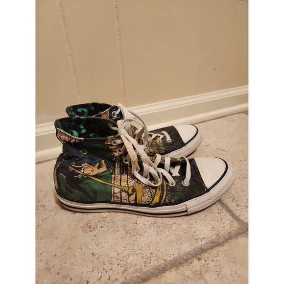 Converse Chuck Taylor "The Riddler" DC Comics Hi Top Sneakers Men's 9 Women's 11 - Picture 1 of 12